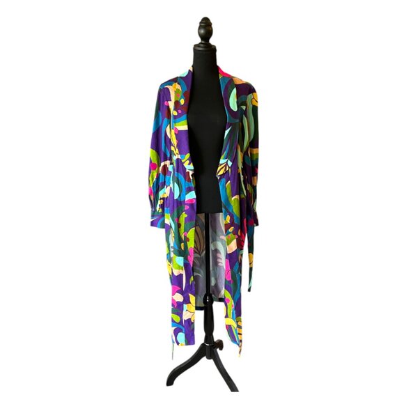 Inc International Mar Full Bloom Long Duster / Belted Jacket (NWT) - Picture 5 of 8